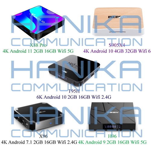 STB Smart TV Box 4K 6K Android 7.1 9 10 11 RAM 2GB 4GB Mem 16GB 32GB