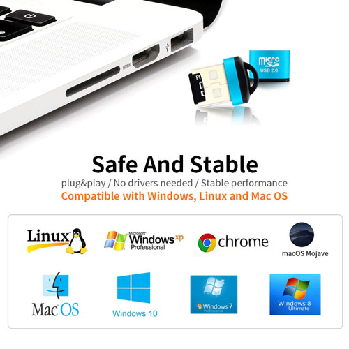 USB Flashdisk Card Reader Micro SD Mini Plug and Play Pembaca Kartu