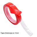 Double Tape Transparan Sticker 5mm x 3m Acrylic Adhesive Lem Dobel Tep