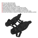 RHT77 Tas Radio Depan Chest Harness Pouch Walkie Talkie Sarung Rompi