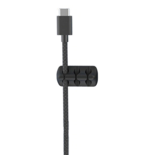 Klip Kabel Organizer Jepit Cable Clip Karet Hitam Silicone Holder