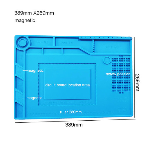 Alas Meja Kerja Service Silicone Pad Matras Solder Tahan Panas S160