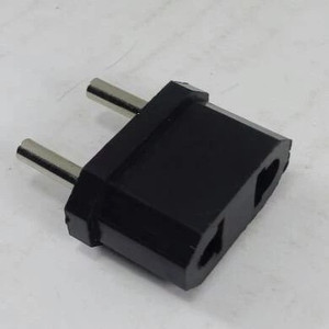Adapter US to EU 1Pcs Hitam Travel Konverter Colokan Indo Tipe A ke C