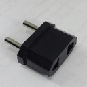 Adapter US to EU 1Pcs Hitam Travel Konverter Colokan Indo Tipe A ke C