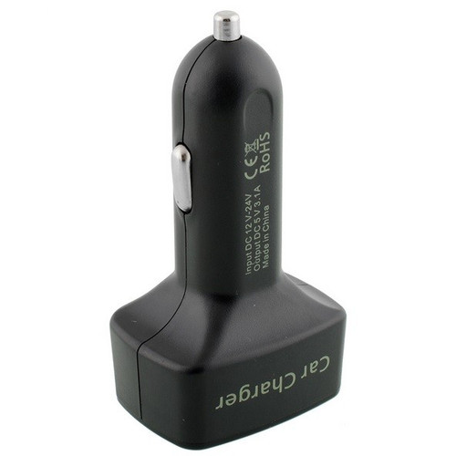 EC2 Charger Lighter Mobil 2 Port USB Car LED Display 5V 3.1A