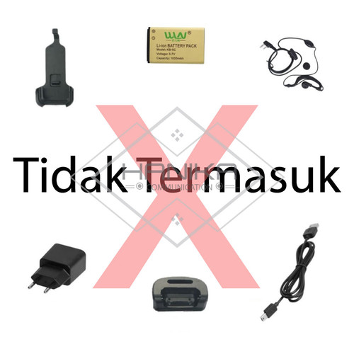Body WLN KD-C1 HT UHF Hitam Garansi Baru Mesin Handie Talkie WLAN KDC1