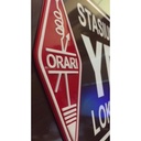 Papan Callsign Timbul Orari Rapi Akrilik 49x19x0.3 Kolsen Call Sign