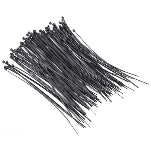 Kabel Tis Hitam 2.5x10cm 100Pcs Plastic Ties Cable Wire Zip 100 mm