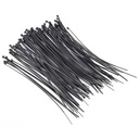 Kabel Tis Hitam 2.5x10cm 100Pcs Plastic Ties Cable Wire Zip 100 mm