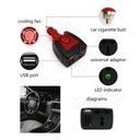Lighter Mobil USB 75W 220V 2.1A AC Plug 5V Power Car Inverter Charger