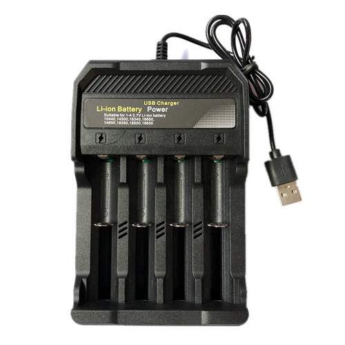 Charger USB Baterai 18650 4 Slot Charging Cajer Battery Casan Batre SM