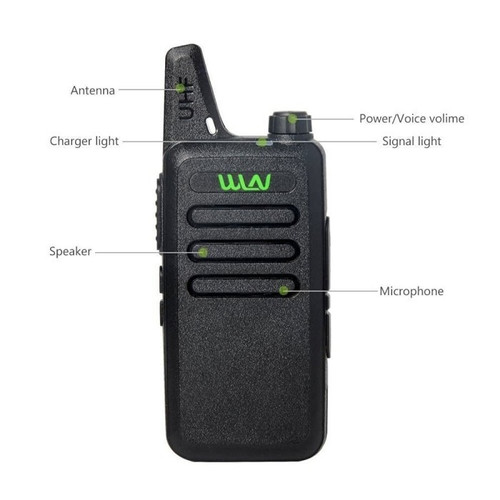 Body WLN KD-C1 HT UHF Hitam Garansi Baru Mesin Handie Talkie WLAN KDC1