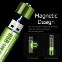 Baterai AA Isi Ulang USB 1800mAh Cas Doublepow Rechargeable Battery