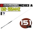 Diamond MC103A Antena Mobil VHF Ori Wide Band 151cm 200W Rig HT MC103