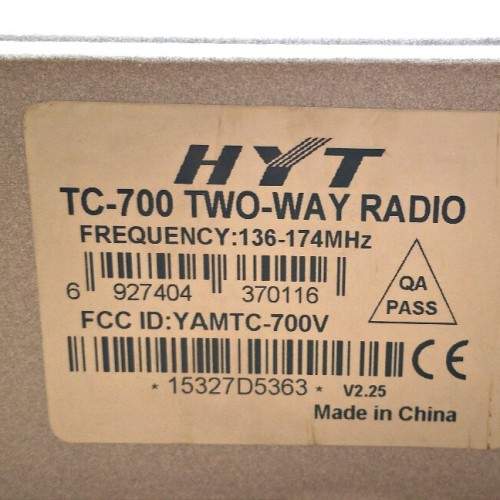 HT HYT TC-700 Handie Talkie VHF Garansi 1 Tahun Ori New TC700