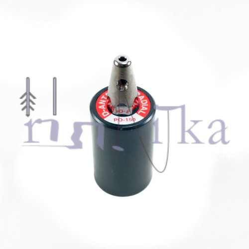 D Antenna PO-150 Antena Rig Mobil VHF HT Larsen Walkie Talkie Hitam