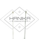 D Antenna PO-150 Antena Rig Mobil VHF HT Larsen Silver Chrome Putih
