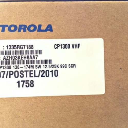 Motorola CP1300 HT VHF 136-174M 5W Ori New Garansi 1 Tahun