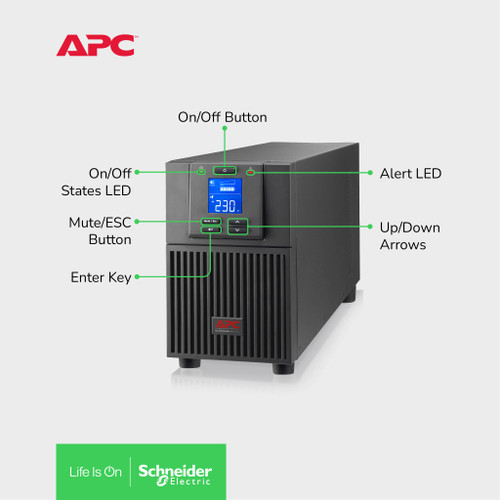 UPS APC Online 2kVA 2000VA 1800W SRV2KI-E Easy UPS Tower