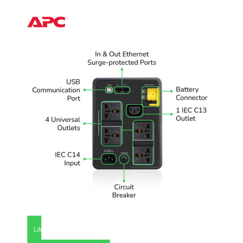 UPS APC Back UPS BX 1200VA 650W BX1200MI-MS