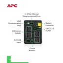 UPS APC Back UPS BX 1200VA 650W BX1200MI-MS