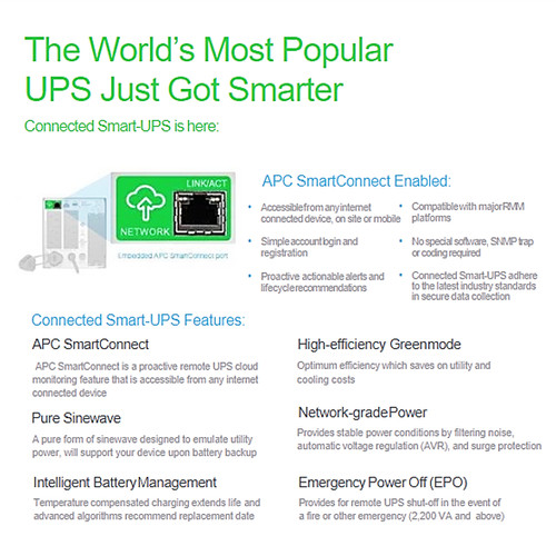 UPS APC SMC1500I2UC Smart-UPS C 1500VA LCD RM 2U 230V SmartConnect