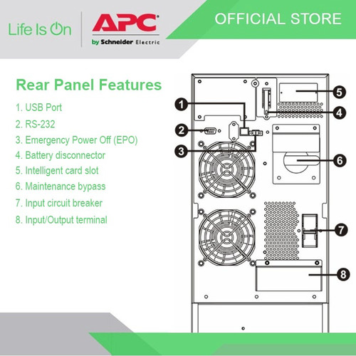 UPS APC SRV6KI Easy UPS On-Line SRV 6000VA 230V