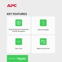 UPS APC BV1000I-MS 600 Watts 1000VA, AVR, Universal Outlet