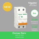 Schneider Electric Domae MCB 2P C 63A 6000A - DOMF01263
