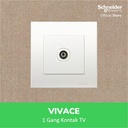 Schneider Electric Vivace 1 Gang Stop Kontak TV - KB31TV-OS