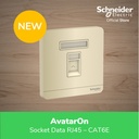 Schneider Electric AvatarOn Gold Data Socket RJ45 CAT6E - E8331RJS6_WG