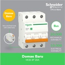 Schneider Electric NEW DOMAE MCB 20A 3P - DOMF01320
