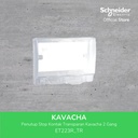 Schneider Electric Penutup Stop Kontak Transparan Kavacha 2 Gang- ET22