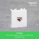 Schneider Electric S-Flexi - floor data socket - category 6 - white(M)