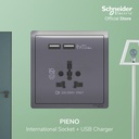 Schneider Electric Pieno Int Socket 16A USB 2.1A - E8242616USB_LS