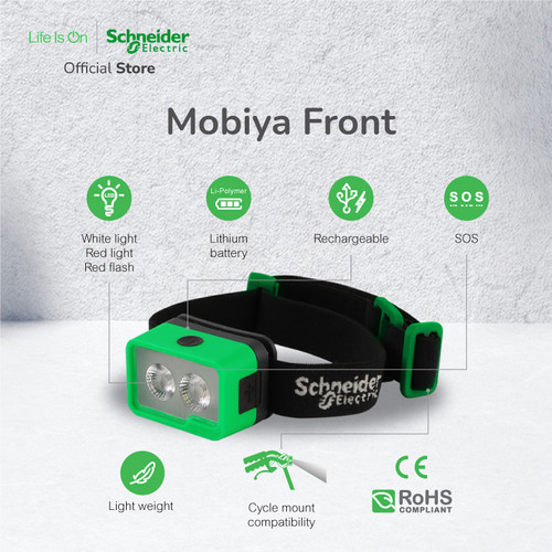 Schneider Electric Mobiya Front headlamp 60 Lumens - AEP-LF01-S1000