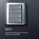 Schneider Electric Neo Saklar Lampu 3 Gang 1 Arah - E3033H1_EWWW_G3