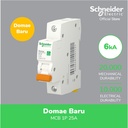 Schneider Electric NEW DOMAE MCB 25A 1P - DOMF01125