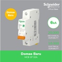 Schneider Electric NEW DOMAE MCB 32A 1P - DOMF01132