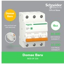 Schneider Electric NEW DOMAE MCB 25A 3P - DOMF01325