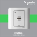 Schneider Electric ZENcelo USB Charger 1 Gang - E8431USB_WE