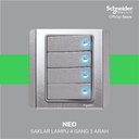 Schneider Electric Neo Saklar Lampu 4 Gang 1 Arah - E3034H1_EBGS_G3