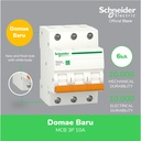 Schneider Electric NEW DOMAE MCB 10A 3P - DOMF01310