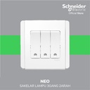 Schneider Electric Neo Saklar Lampu 3 Gang 2 Arah- E3033V2_EWWW_G3
