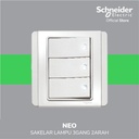 Schneider Electric Neo Saklar Lampu 3 Gang 2 Arah - E3033H2_EWWW_G3