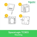 Schneider Electric SpaceLogic Thermostat Ruangan - White - TC903-3A2L