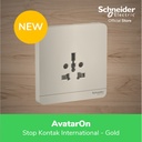Schneider Electric AvatarOn Gold Stop Kontak International - 1 Gang