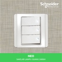 Schneider Electric Neo Saklar Lampu 3 Gang 2 Arah - E3033H2_EWWW_G3