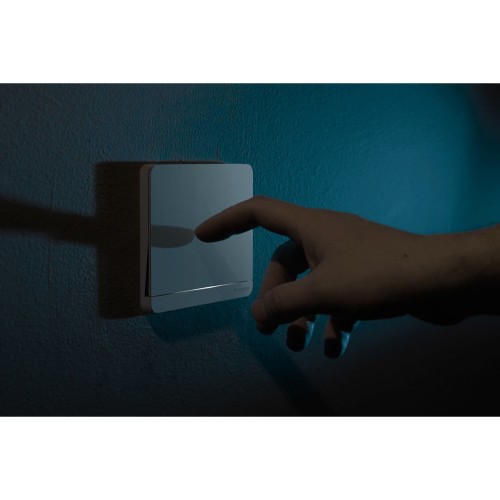 Schneider Electric AvatarOn Saklar Lampu Dark Grey - 2 Gang 1 Arah