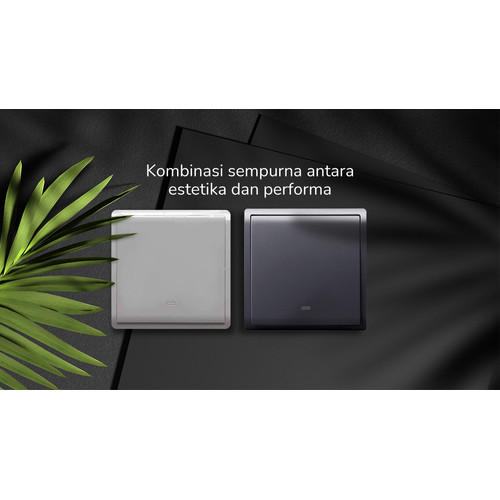 Schneider Electric PIENO Saklar 4 Gang 1 Arah - E8234L1F_LS_G3